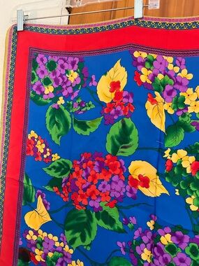 Vintage Liz Claiborne Floral Silk Scarf